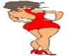 lady in red dressanimate