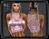 Latex Fishnet Top Pink