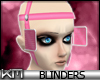 +KM+ PVC Blinders Pink M