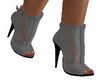 Suede Gray Ankle Boots