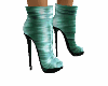 Turquoise sexy boots