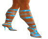 Turquoise diva boots