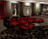 Cin's Red & Blk Couch