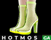 Mesh Heels Neon