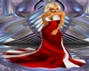 [L] Silk Red-White Gown