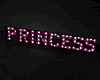 'PRINCESS' Pink/Blk Sign