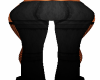 Black Open Flared Pants
