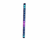 columna de luces violeta