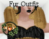 Black Fur Dress