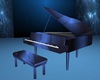 Silver-Blue Radio Piano