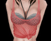 fishnet top RED&BLA/SP