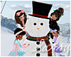 Kids Building Snowman