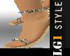 LG1 Silver Sandals