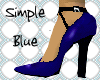 Simple BLU RND-Toe Heels