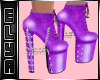 Purple sexy boots