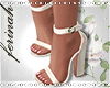 *f* White Summer Sandals