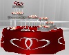Red/Silver Cake Table