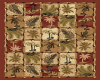 Red Palms Area Rug