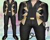 ^J Golden Black Tux Suit