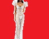 net white long  dress