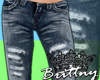 (B) Ripped Jeans *Blue