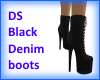 DS Black Denim boots
