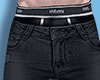 Straight Leg Jeans Black