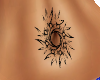 Tribal flower belly tat