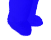 BLUE FUR BOOTS