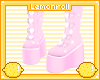 pink polka dot boots