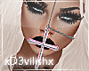 ✘Pink Chain Cross