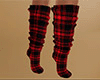 Red Socks Plaid Tall (F)