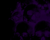 Purple Multi Skull WallH