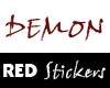 DEMON sticker [RED]