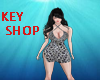 K - Leopard Dress White