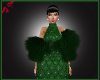 Green Fur Scarf