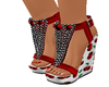 ~M~ Cherry Wedge Sandals