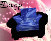 BlueSilk/BlackSofa Chair