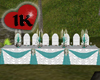 !!1K TEAL WEDDING TABLE