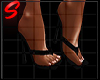 Zebra Black Sandals