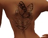 Butterfly Rose Back Tatt