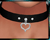 Heart Collar Black