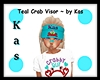 Teal Crab Visor by Kas