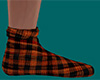 Orange Socks Plaid (M)