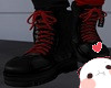 Combat Boots Red