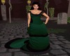 Vintage Goth Green Gown