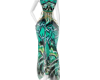 Goddess in teal