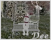 Christmas Snowman Bench