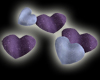 Purple heart pillows