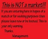 Not a Market sign